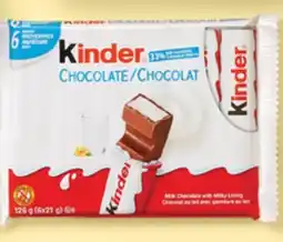 Walmart KINDER SURPRISE or KINDER BUENO Mini 27-pack 145 g or KINDER CHOCOLATE bars 6-pack 126 g offer
