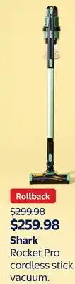 Walmart Rocket Pro cordless stick vacuum offer