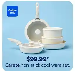 Walmart Carote non—stick cookware set offer