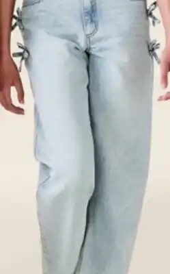 Walmart My Sister's Closet Wide Leg Bow Jean offer