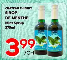 Marche Salaberry CHÂTEAU THIERRY SIROP DE MENTHE offer