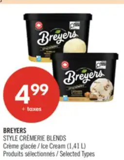 Pharmaprix BREYERS STYLE CRÈMERIE BLENDS Ice Cream offer