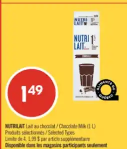 Pharmaprix NUTRILAIT Chocolate Milk offer