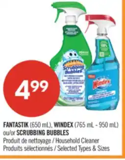 Pharmaprix FANTASTIK (650 mL), WINDEX (765 ml-950) or SCRUBBING BUBBLES Household Cleaner offer