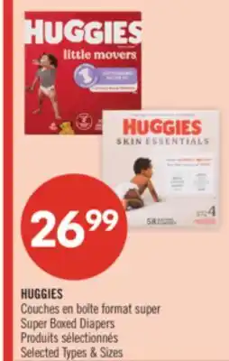 Pharmaprix HUGGIES Super Boxed Diapers offer