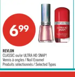 Pharmaprix REVLON CLASSIC or ULTRA HD SNAP! Nail Enamel offer