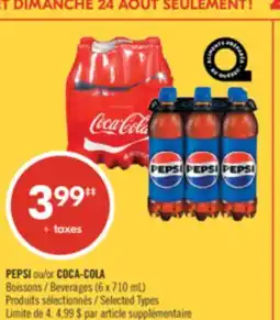 Pharmaprix PEPSI or COCA-COLA Beverages offer