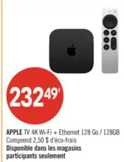 Pharmaprix APPLE TV 4K Wi-Fi + Ethernet 128 Go / 128GB offer