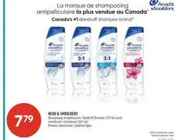 Pharmaprix HEAD & SHOULDERS Dandruff Shampoo (370 mL) or Conditioner (325 mL) offer
