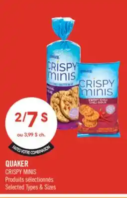 Pharmaprix Quaker CRISPY MINIS offer
