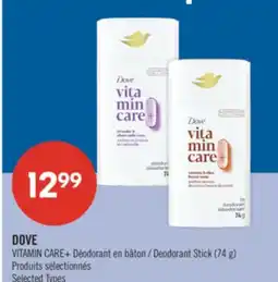 Pharmaprix DOVE VITAMIN CARE+ Deodorant Stick (74 g) offer