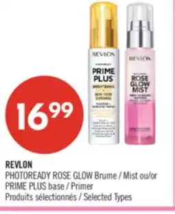 Pharmaprix REVLON PHOTOREADY ROSE GLOW Brume Mist or PRIME PLUS Primer offer