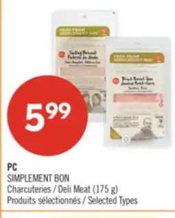 Pharmaprix PC SIMPLEMENT BON Deli Meat offer
