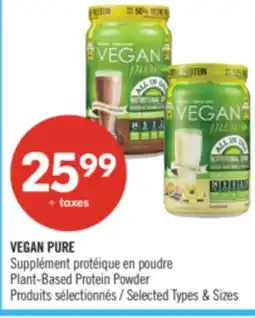 Pharmaprix VEGAN PURE Plant Based Protein Powder offer