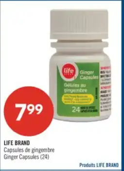 Pharmaprix LIFE BRAND Ginger Capsules offer