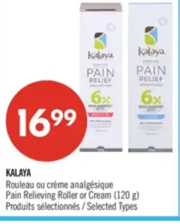 Pharmaprix KALAYA Pain Relieving Roller or Cream offer