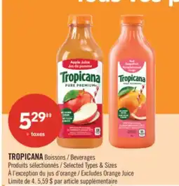Pharmaprix TROPICANA Beverages offer