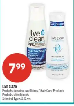 Pharmaprix LIVE CLEAN Hair Cane Products offer