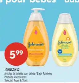 Pharmaprix JOHNSON'S Baby Toiletries offer