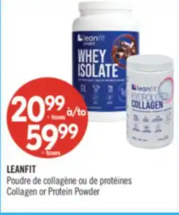 Pharmaprix LEANFIT Collagen or Protein Powder offer