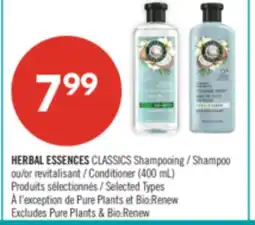 Pharmaprix HERBAL ESSENCES CLASSICS Shampoo or Conditioner (400 ml) offer