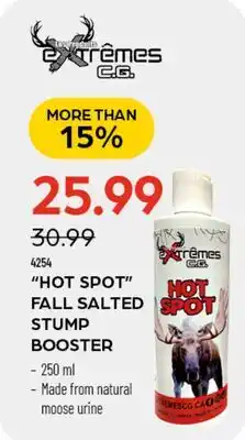 Pronature Extrêmes C.G. HOT SPOT FALL SALTED STUMP BOOSTER offer