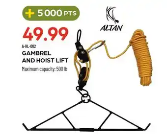 Pronature GAMBREL AND HOIST LIFT offer