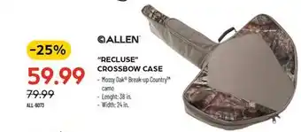 Pronature ALLEN RECLUSE CROSSBOW CASE offer