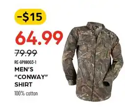 Pronature MEN'S CONWAY SHIRT offer