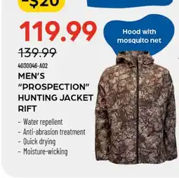 Pronature MEN'S PROSPECTION HUNTING JACKET RIFT offer