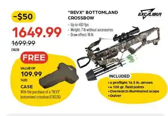 Pronature REVX BOTTOMLAND CROSSBOW offer