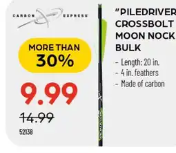 Pronature CARBON EXPRESS PILEDRIVER CROSSBOLT MOON NOCK BULK offer