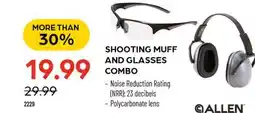 Pronature ALLEN SHOOTING MUFF AND GLASSES COMBO offer