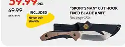 Pronature SPORTSMAN GUT HOOK FIXED BLADE KNIFE offer