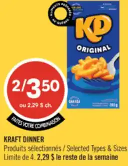 Pharmaprix KRAFT DINNER offer