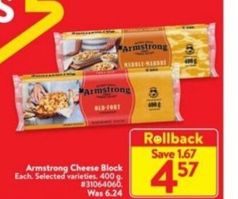 Walmart Armstrong cheese block offer