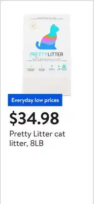 Walmart Pretty Litter cat litter, 8LB offer
