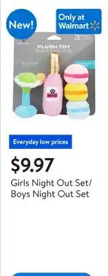 Walmart Girls Night Out Set/Boys Night Out Set offer