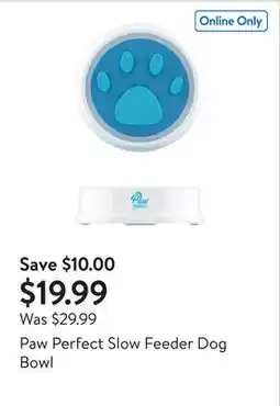 Walmart Paw Perfect Slow Feeder Dog Bowl offer