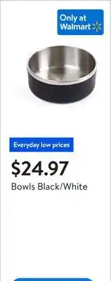 Walmart Bowls Black/White offer