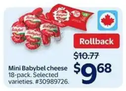 Walmart Mini Babybel cheese 18-pack offer