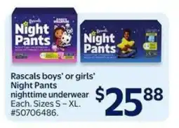 Walmart Rascals Night Pants offer