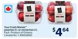 Walmart Your Fresh Market Peaches or Nectarines offer