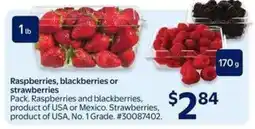 Walmart Raspberries, blackberries or strawberries offer