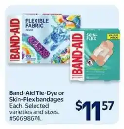 Walmart Band-Aid Tie-Dye or Skin-Flex bandages offer