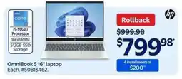 Walmart OmniBook 5 16 laptop offer