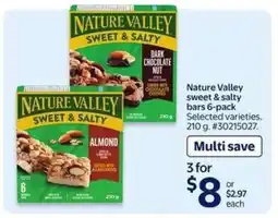 Walmart Nature Valley Sweet & Salty Bars 6-pack offer