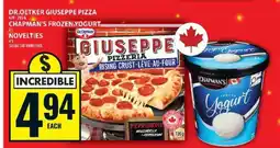 Food Basics Dr. Oetker Giuseppe Pizza / Chapman's Frozen Yogurt offer