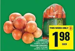 Food Basics Carrots and Yellow Onions offer