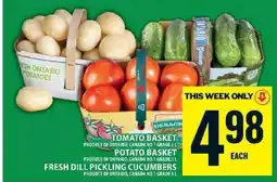 Food Basics Tomato, Potato, and Cucumber Baskets offer
